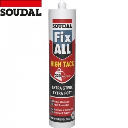 SOUDAL mastic colle Fix all high tack noir 290ml