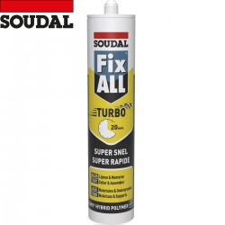 SOUDAL mastic colle Fix all turbo noir 290ml