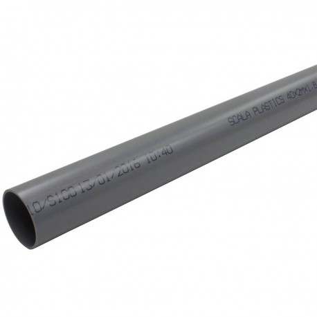 Tube PVC 2 mètres 40x1,8mm