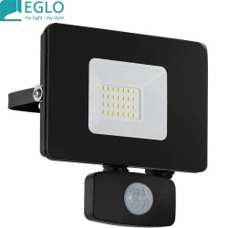 EGLO projecteur LED avec détecteur 20W Faedo noir