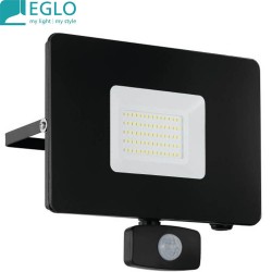 EGLO projecteur LED avec détecteur 50W Faedo noir
