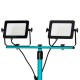Projecteur double de chantier sur trepied LED 2x30W