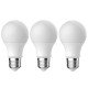 Pack de 3 ampoules boule LED E27 ENERGETIC 806lm 2700K