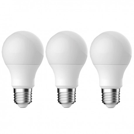 Pack de 3 ampoules boule LED E27 ENERGETIC 806lm 4000K