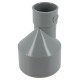 Réduction excentrée PVC 80x40 mm