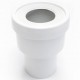 Manchon PVC blanc pour WC 100mm