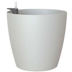 Pot PVC SANREMO gris clair 36cm