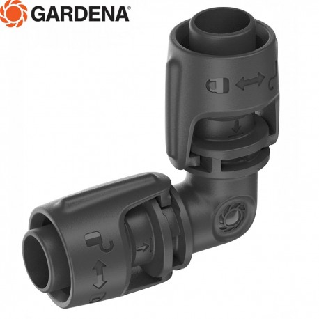 GARDENA 2 raccords coudés pour goutte-à-goutte 13mm