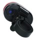 Feu arrière oval 3 LEDs rouge
