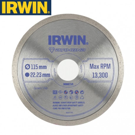Disque diamant  IRWIN jante continue Ø115mm