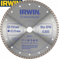 Disque diamant IRWIN jante turbo Ø230mm