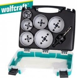 Coffret 6 scies-cloches BIM WOLFCRAFT Ø40-86mm