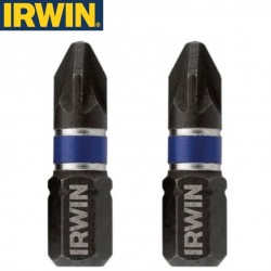 2 embouts de vissage IRWIN Impactpro PZ2