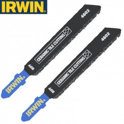 2 Lames scie sauteuse T pour céramique 5-10 mm IRWIN