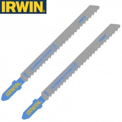 2 lames de scie sauteuse T pour alu/PVC 3-15/30mm IRWIN