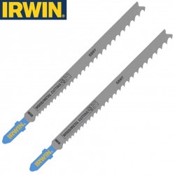 2 Lames de scie sauteuse T pour bois/métal/PVC IRWIN