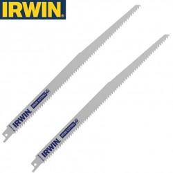 2 Lames de scie sabre 305mm pour bois/PVC IRWIN