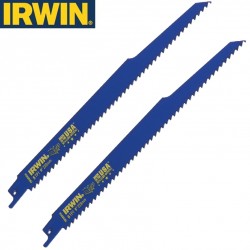 2 Lames de scie sabre 225mm 6TPI bois clouté C IRWIN