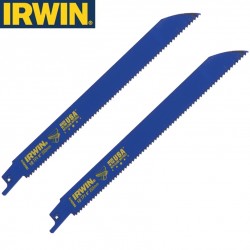 2 Lames de scie sabre 200mm 10TPI polyvalente IRWIN