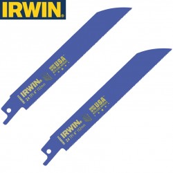 2 Lames de scie sabre 152mm 24TPI pour tôle d'acier IRWIN