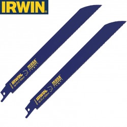 2 Lames de scie sabre 200mm 18TPI pour métal IRWIN