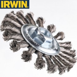 Brosse métallique plate pour meuleuse IRWIN Ø115 x 13mm