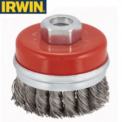 Brosse métallique coupelle pour meuleuse IRWIN Ø70mm