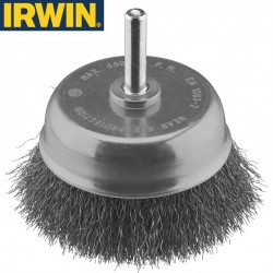 Brosse métallique coupelle pour foreuse IRWIN Ø75mm