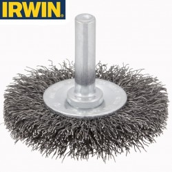 Brosse métallique plate pour foreuse IRWIN Ø50mm