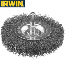 Brosse métallique plate pour foreuse IRWIN Ø75mm