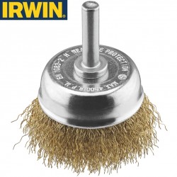 Brosse coupelle laiton pour foreuse IRWIN pour bois Ø50mm