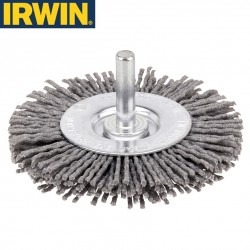 Brosse plate nylon pour foreuse IRWIN pour bois Ø75mm