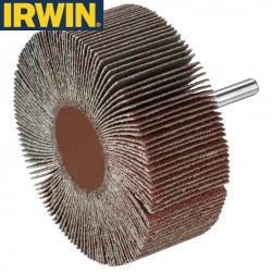 Roue à lamelles abrasives grain 80 IRWIN pour foreuse Ø80mm