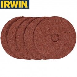 5 disques abrasifs pour meuleuse grain 40 IRWIN Ø115mm