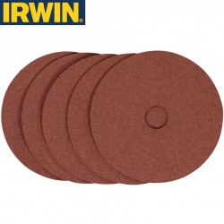 5 disques abrasifs pour meuleuse grain 40 IRWIN Ø125mm