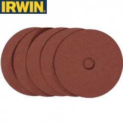 5 disques abrasifs pour meuleuse grain 100 IRWIN Ø125mm