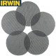 5 grilles pour ponceuse excentrique grain 80 IRWIN Ø125mm