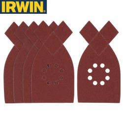 5 abrasifs pour Black&Decker multi grain 120 IRWIN 170x110mm