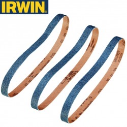 3 bandes pour ponceuse à bande grain 60 IRWIN pour métal 13x455mm