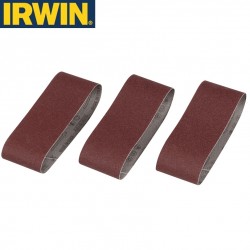 3 bandes pour ponceuse à bande Bosch grain 150 IRWIN 65x410mm