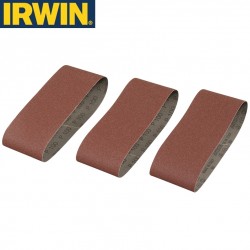 3 bandes pour ponceuse à bande grain 100 IRWIN 75x457mm