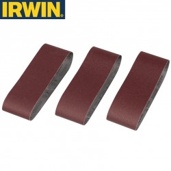 3 bandes pour ponceuse à bande grain 150 IRWIN 75x533mm