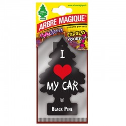 Désodorisant Arbre magique pour voiture Pin noir