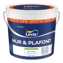 LEVIS mur et plafond blanc mat 5 litres