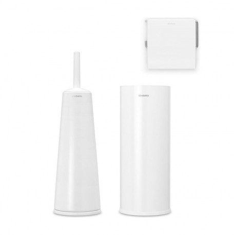 Set de 3 accessoires de toilette BRABANTIA Renew Blanc