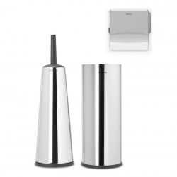 Set de 3 accessoires de toilette BRABANTIA Renew Brilliant Steel