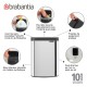 Poubelle murale BRABANTIA Bo Waste Bin 4L Acier brillant
