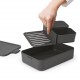 Boîte à lunch BRABANTIA avec compartiments - Gris foncé