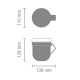Tasse à soupe BRABANTIA - Gris foncé