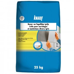 KNAUF Colle carrelages et matériaux divers 25 Kg - gris 